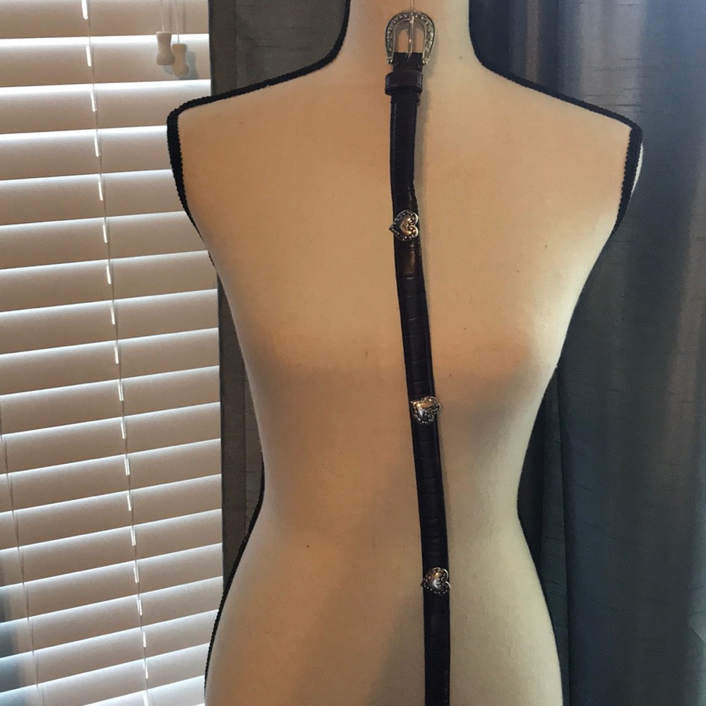 Croc Leather Belt